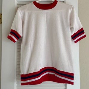 Camp Collection Preppy Short Sleeve Sweatshirt